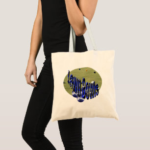 Lawn Bowls Game And Logo, Budget Totebag, Tote Bag