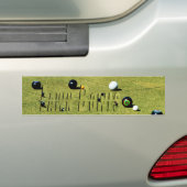 Lawn Bowls Game And Logo, Bumper Sticker (On Car)