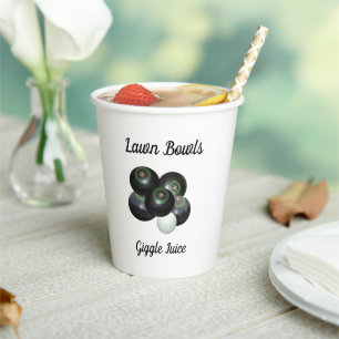 Lawn Bowls Giggle Juice, Paper Party Cups