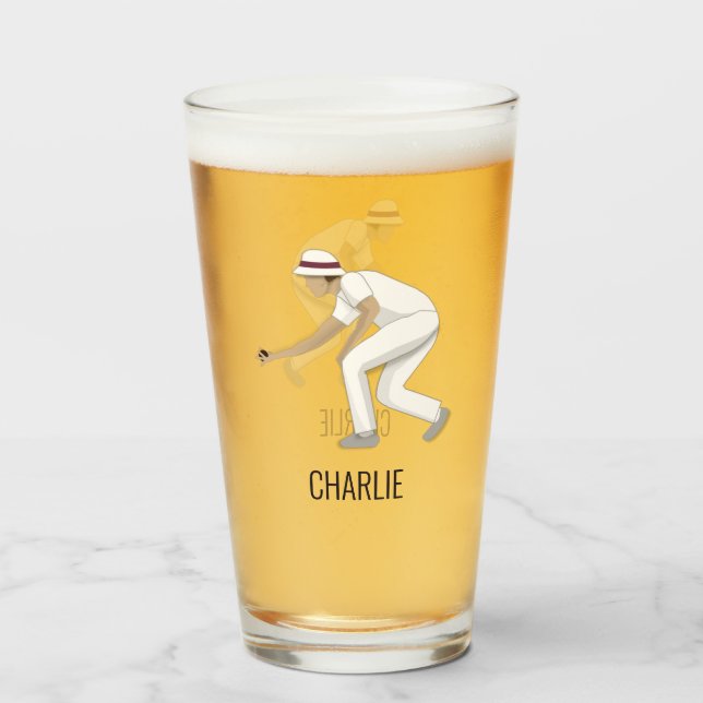 Lawn Bowls Glass (Front Filled)