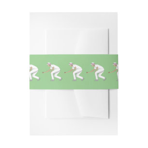 Lawn Bowls Invitation Belly Band
