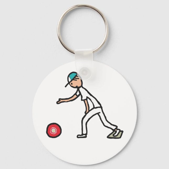 Lawn Bowls Key Ring (Front)