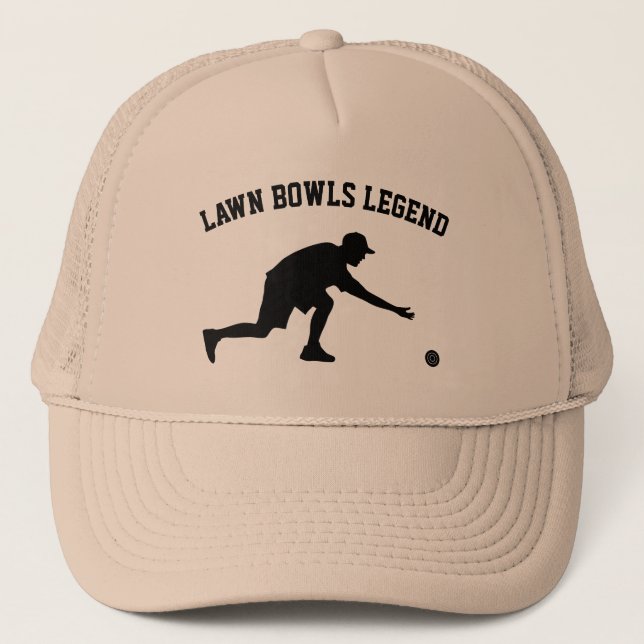 Lawn Bowls Legend Trucker Hat (Front)