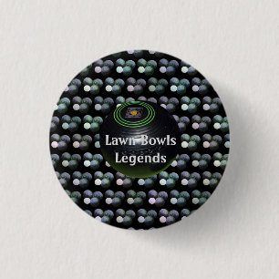 Lawn Bowls Legends,   3 Cm Round Badge