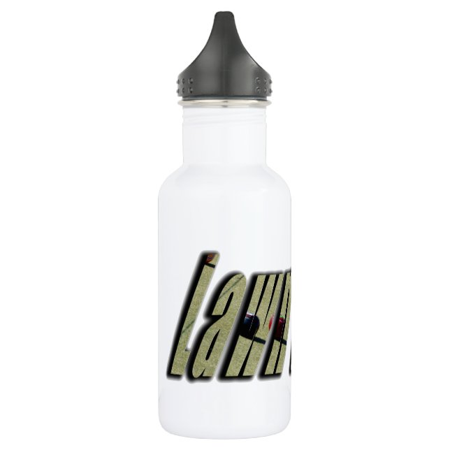 Lawn Bowls Logo, 532 Ml Water Bottle (Left)