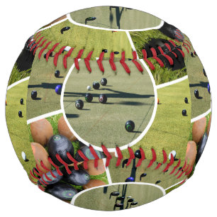 Lawn Bowls Photo Collage, Customizable Softball