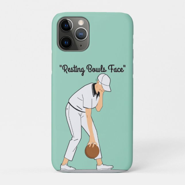 Lawn Bowls: Resting Bowls Face Case-Mate iPhone Case (Back)