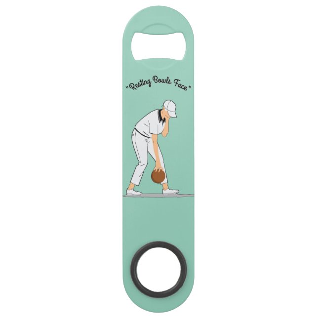 Lawn Bowls: Resting Bowls Face, Funny  (Front)