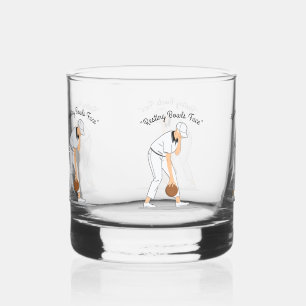 Lawn Bowls: Resting Bowls Face, Funny  Whiskey Glass