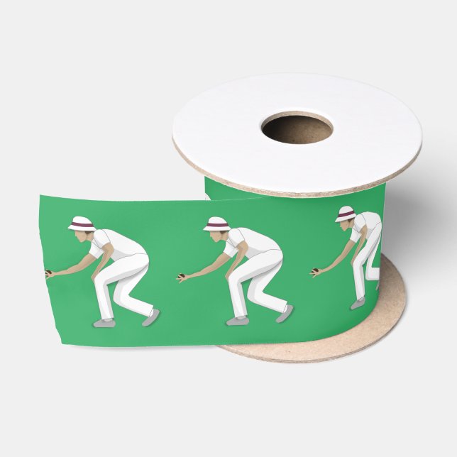Lawn Bowls Satin Ribbon (Spool)
