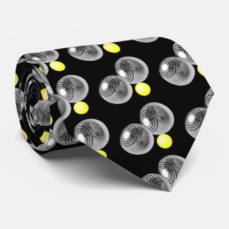 Lawn Bowls, Short mat bowls mens tie, black Tie