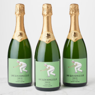 Lawn Bowls Sparkling Wine Label