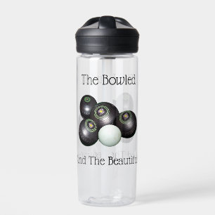 Lawn Bowls The Bowled And The Beautiful, Water Bottle