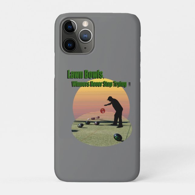 Lawn Bowls The Winners Design, iPhone Case (Back)
