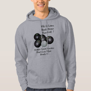 Lawn Bowls Versus Golf Design, Hoodie