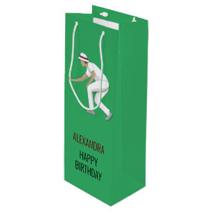 Lawn Bowls Wine Gift Bag