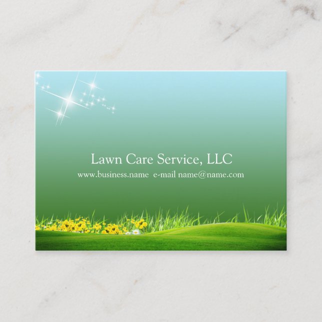lawn care business business card (Front)