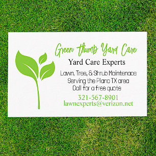 Lawn Care Business Card