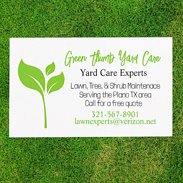 Lawn Care Business Card (Creator Uploaded)