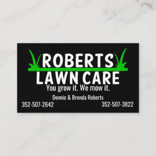 Lawn Care Business Card