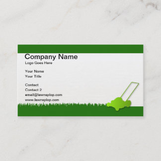 lawn care business card example