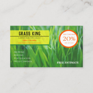 Lawn Care Business Cards