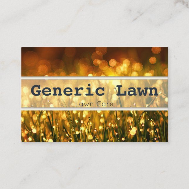 Lawn Care business cards (Front)