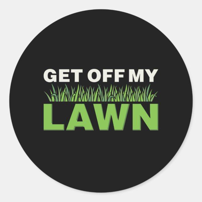 Lawn Care Classic Round Sticker (Front)