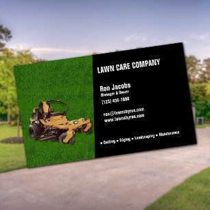 Lawn Care Company Business Card
