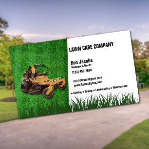 Lawn Care Company Business Card