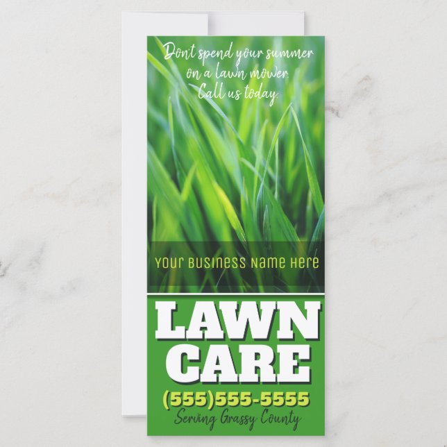 Lawn Care. Customisable Promotional (Front)