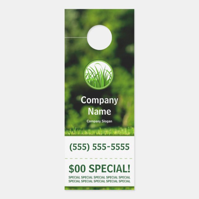 Lawn Care Door Hanger (Front)
