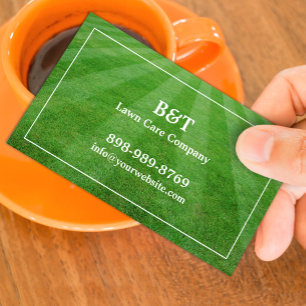 Lawn Care Field Grass Business card