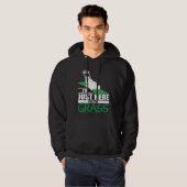 Lawn Care Funny Lawn Mower Grass Mowing Hoodie (Front Full)