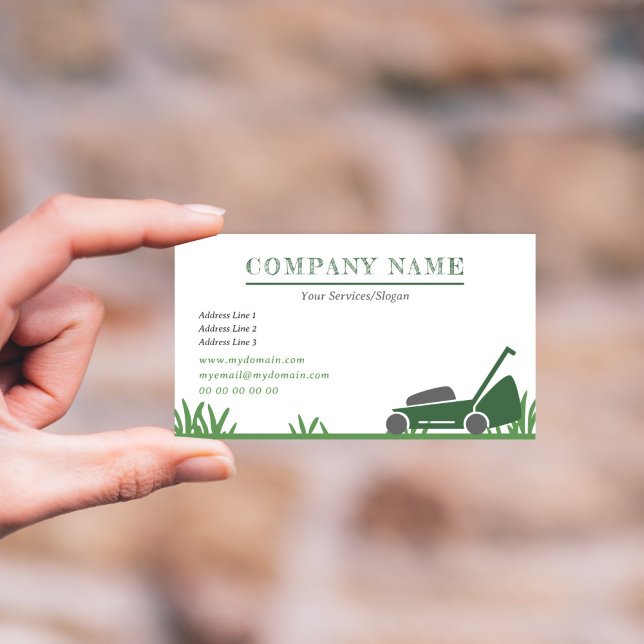 Lawn Care & Gardener Business Card (Lawn Care & Gardener Business Card)