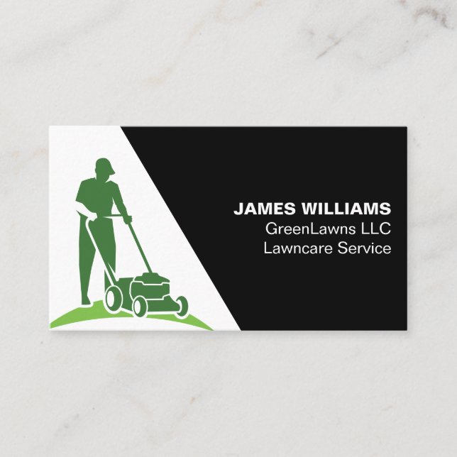 Lawn Care Grass Business Card (Front)
