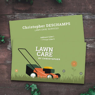 Lawn Care & Grass Business Card