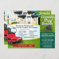 Lawn Care Grass Cutting Landscape 4.5"x6.25"