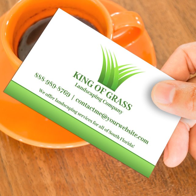 Lawn Care Grass Logo Business card (Creator Uploaded)