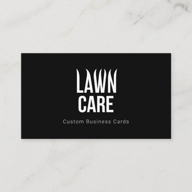 Lawn Care Landscape Business Cards (Front)