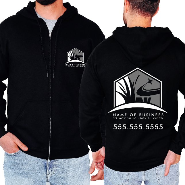 Lawn Care Landscape Logo Business zipper Jacket Hoodie (Creator Uploaded)