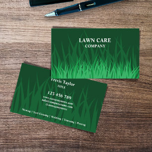 Lawn Care Landscape modern professional yard Business Card