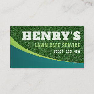 lawn care landscaping business card