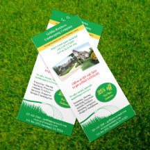 Lawn Care Landscaping Flyer Rack Card
