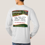 Lawn Care Landscaping Grass Cutting T-Shirt<br><div class="desc">Brand your lawn care landscaping grass cutting business with these t-shirts. Customise by adding your own information where necessary.</div>