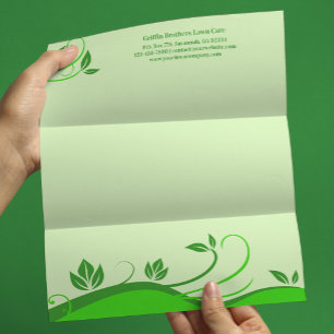 Lawn Care Landscaping Letterhead Template