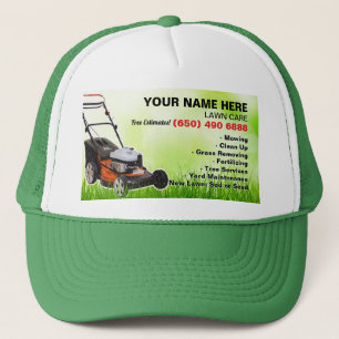 Lawn Care Landscaping Mowing Grass Tree Service Trucker Hat