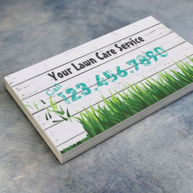Lawn Care & Landscaping Service Business Card (Creator Uploaded)
