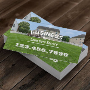 Lawn Care & Landscaping Service Business Card