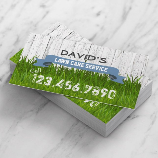 Lawn Care & Landscaping Service Professional Business Card (Creator Uploaded)